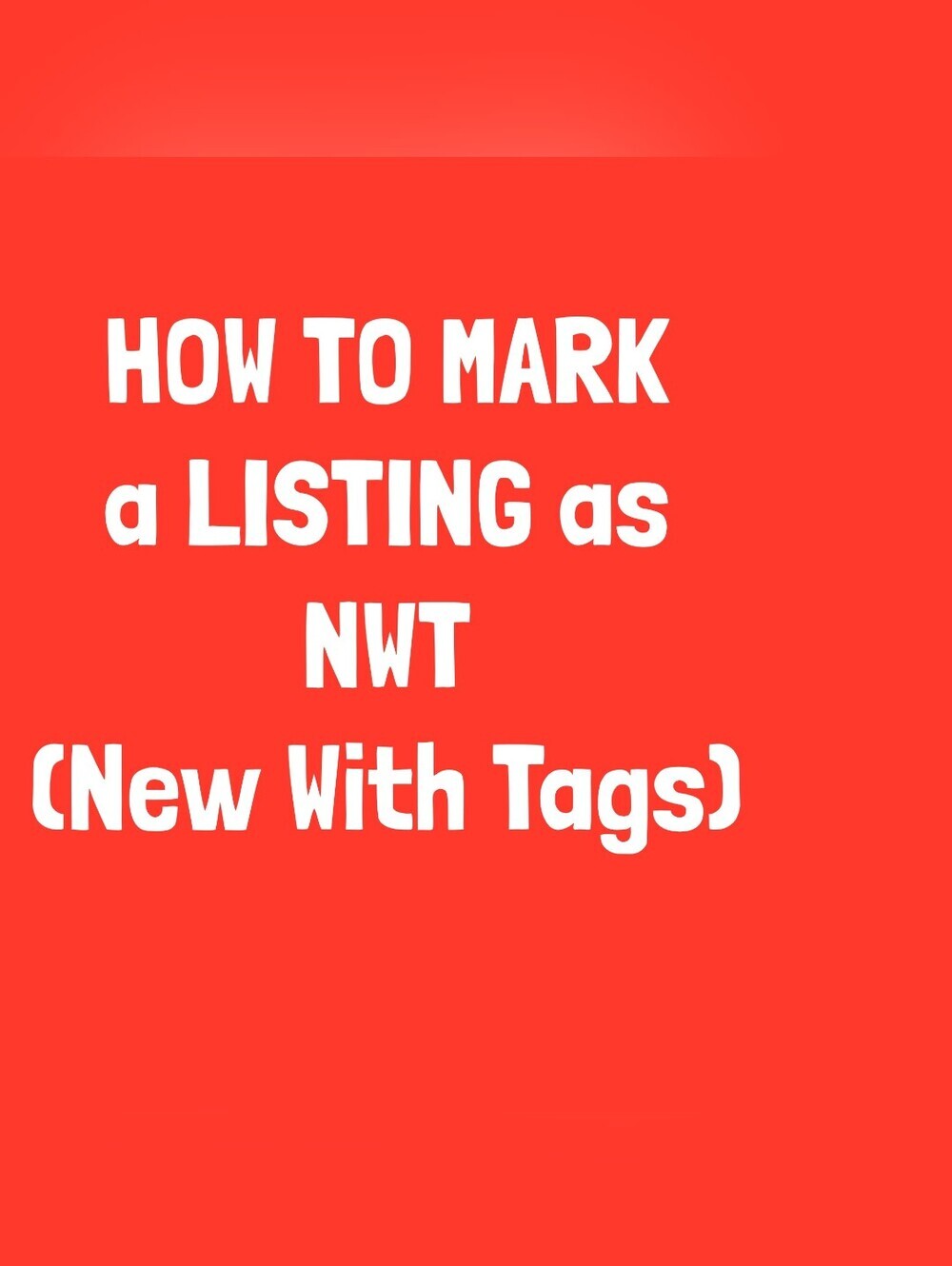 NWT- Listing Item As New With Tag